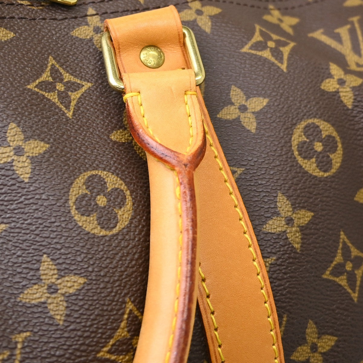 Louis Vuitton Keepall Bandouliere Bag Monogram Canvas Brown Canvas Travel Bag Bag (Pre-Owned)