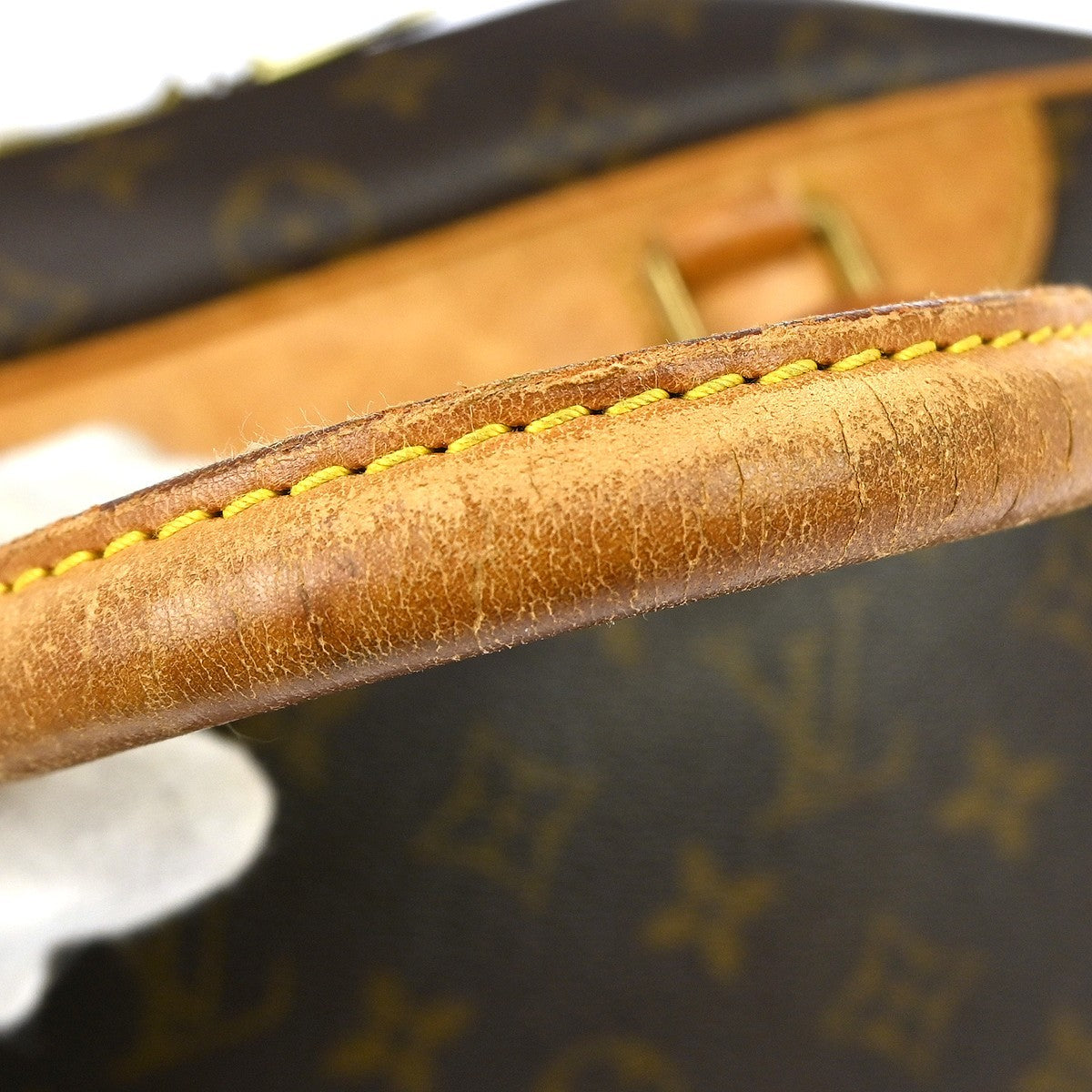 Louis Vuitton Deauville Handbag Monogram Canvas Brown Canvas Handbag (Pre-Owned)