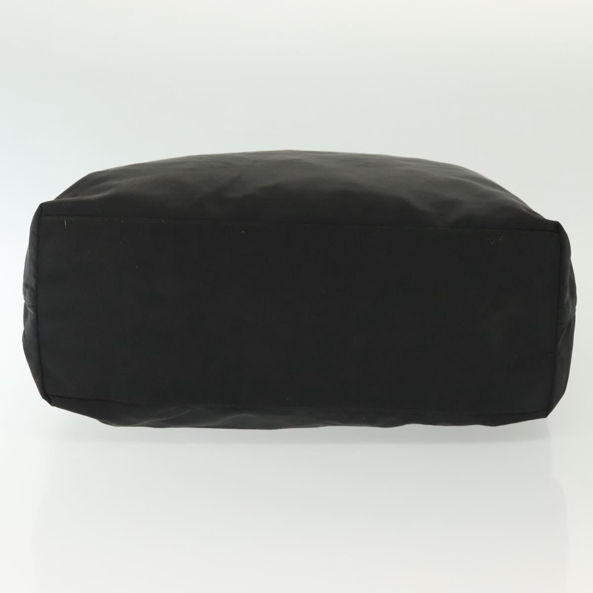 Prada Vintage Tote Tessuto Black Nylon Tote Bag Bag (Pre-Owned)