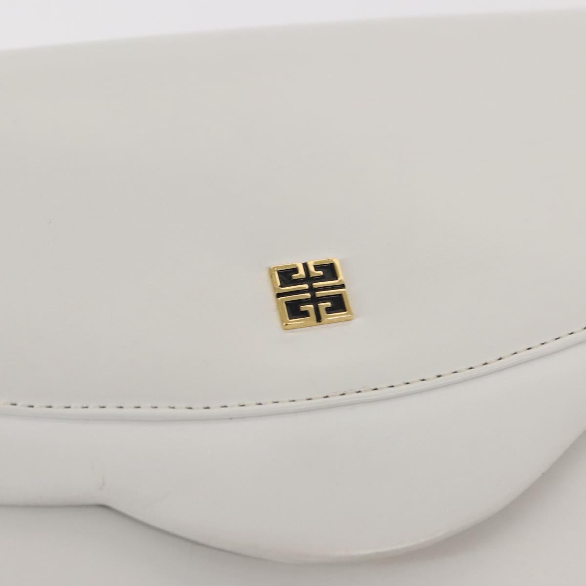 Givenchy Shoulder Bag Leather White Leather Shoulder Bag Bag (Pre-Owned)