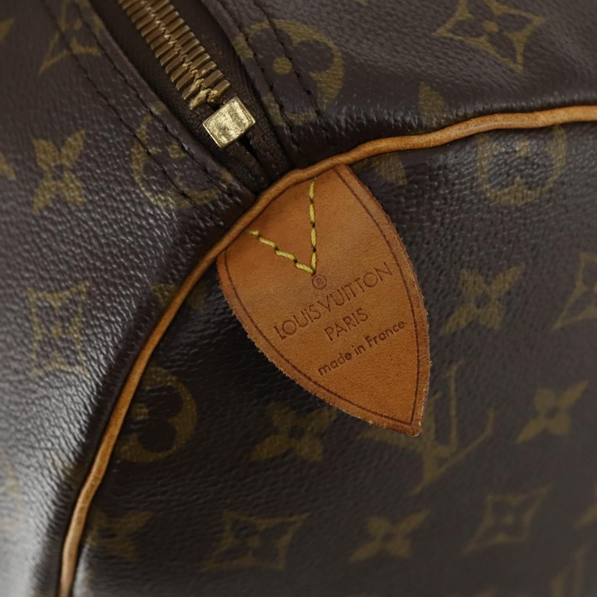 Louis Vuitton Keepall Bag Monogram Canvas Brown Canvas Travel Bag Bag (Pre-Owned)
