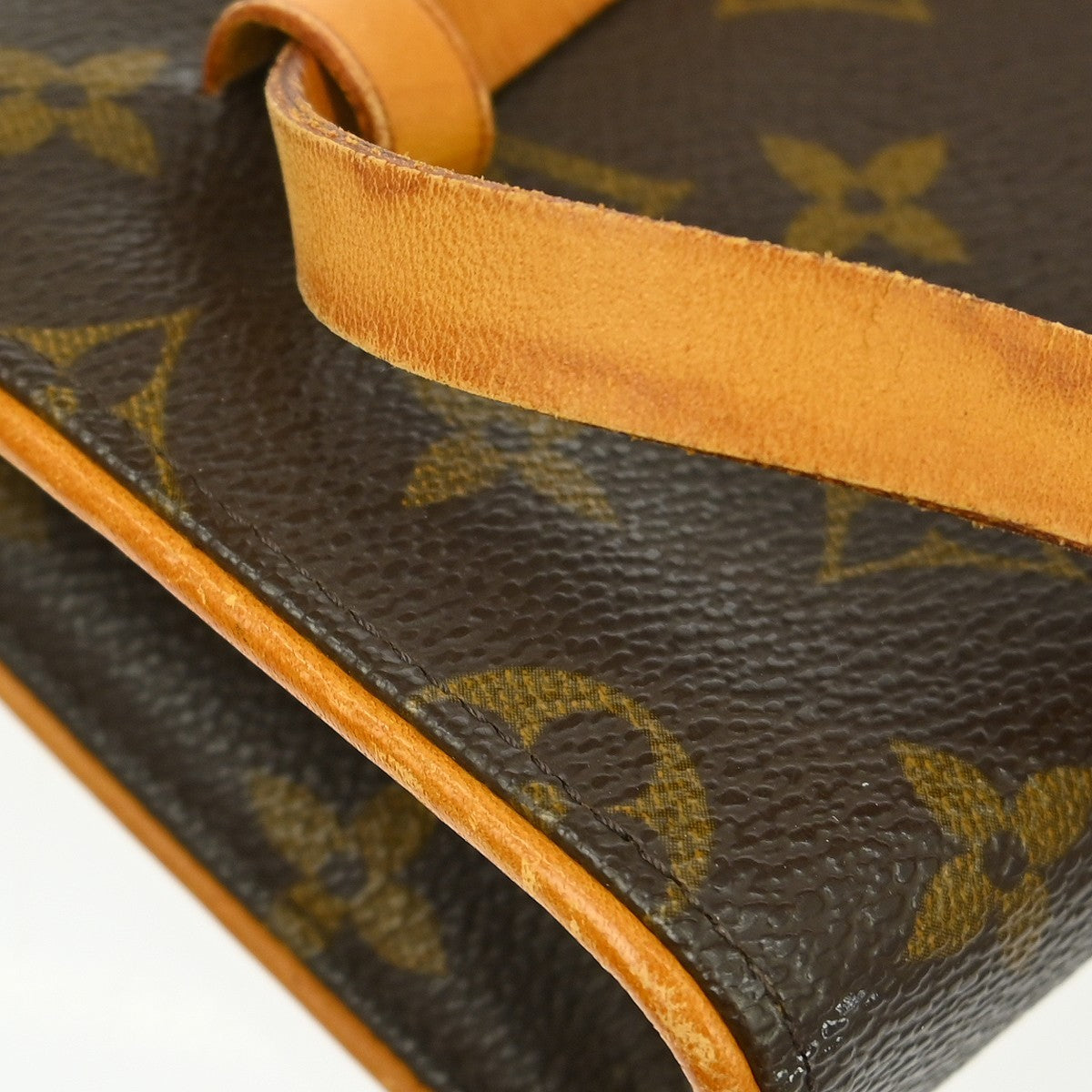 Louis Vuitton Florentine Waist Bag Monogram Canvas Brown Canvas Clutche & Pouche Bag (Pre-Owned)