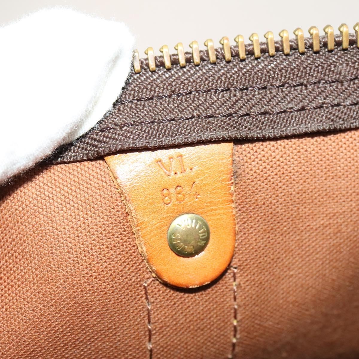 Louis Vuitton Keepall Bag Monogram Canvas Brown Canvas Travel Bag Bag (Pre-Owned)