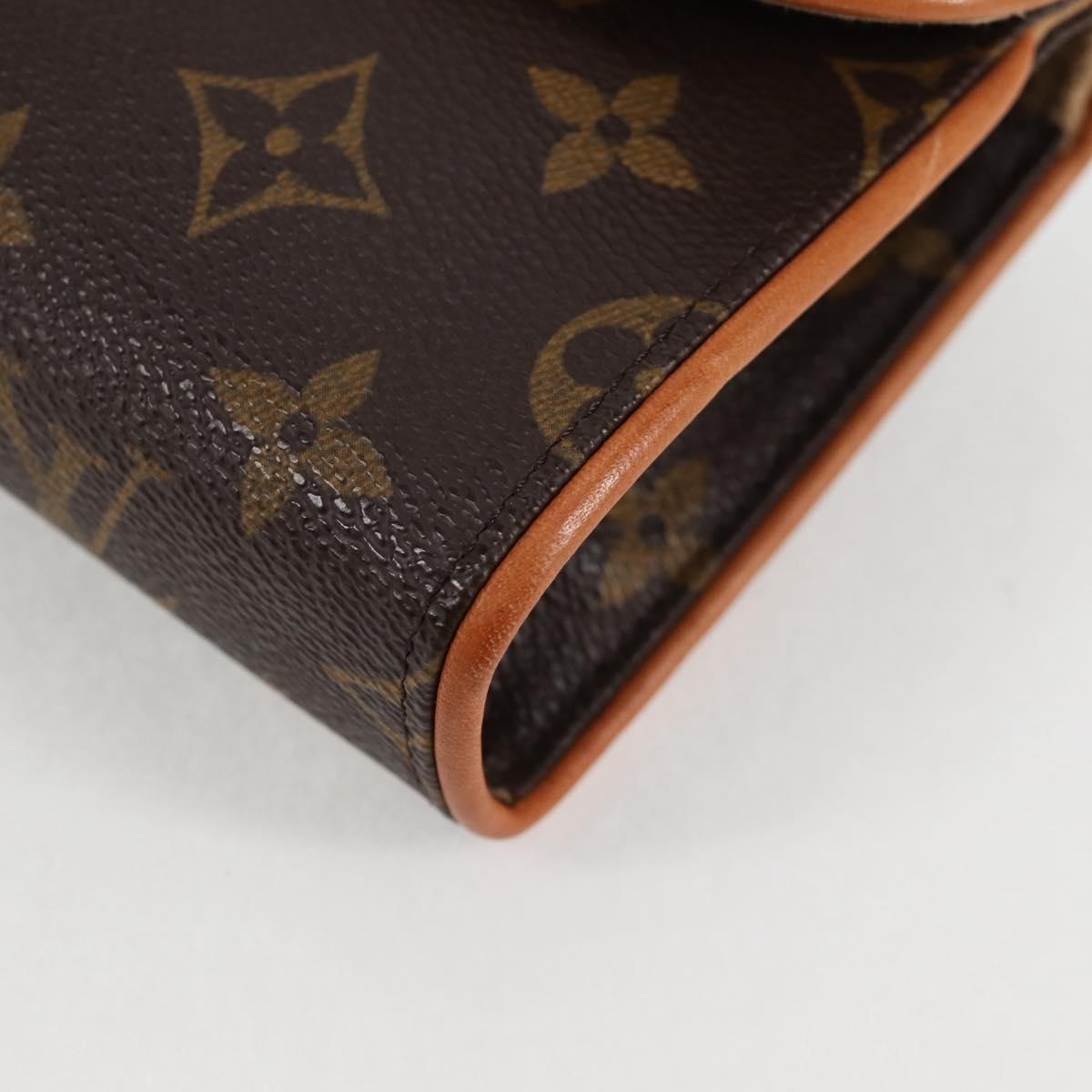 Louis Vuitton Florentine Waist Bag Monogram Canvas Brown Canvas Clutche & Pouche Bag (Pre-Owned)