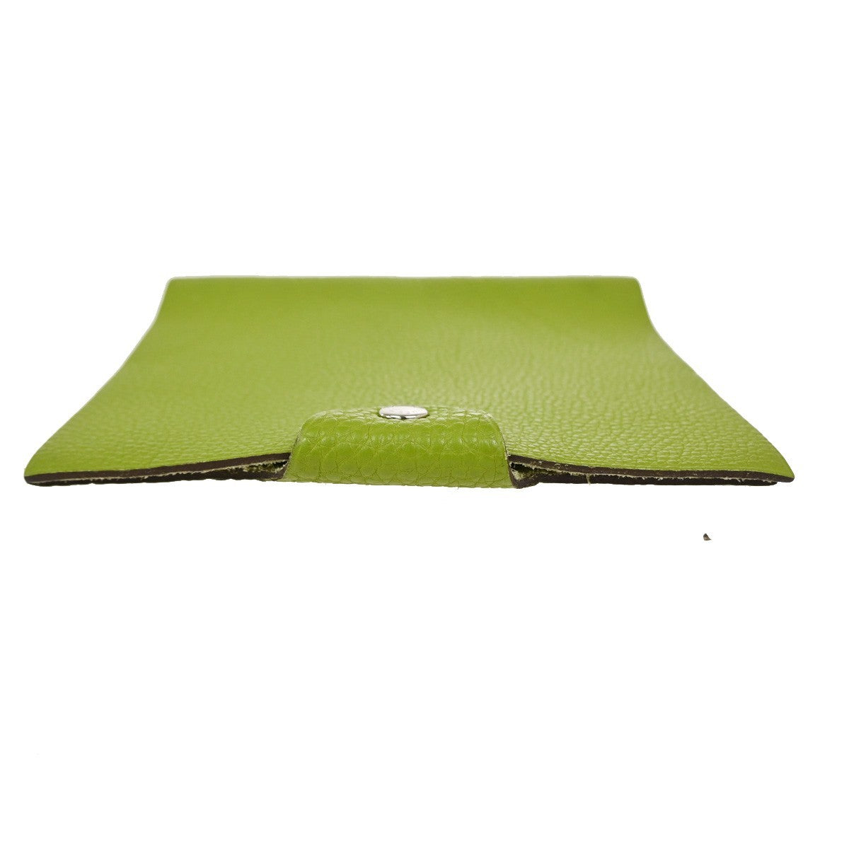 Hermes Ulysse Agenda Cover Leather Green Leather Wallets Accessory (Pre-Owned)