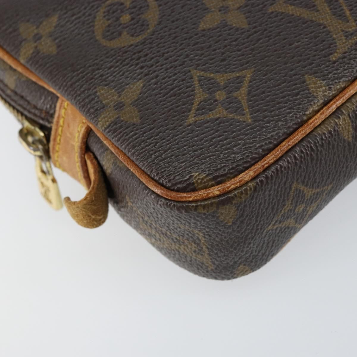 Louis Vuitton Pochette Marly Bandouliere Bag Monogram Canvas Brown Canvas Clutche & Pouche Bag (Pre-Owned)