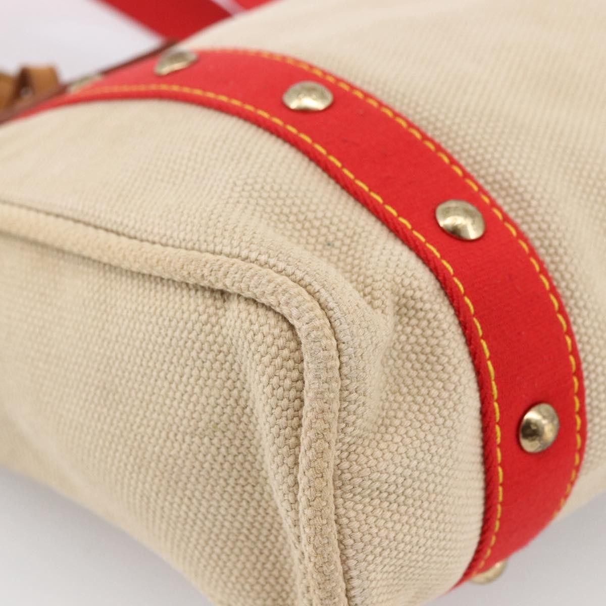 Louis Vuitton Antigua Tote Canvas Beige Canvas Tote Bag Bag (Pre-Owned)