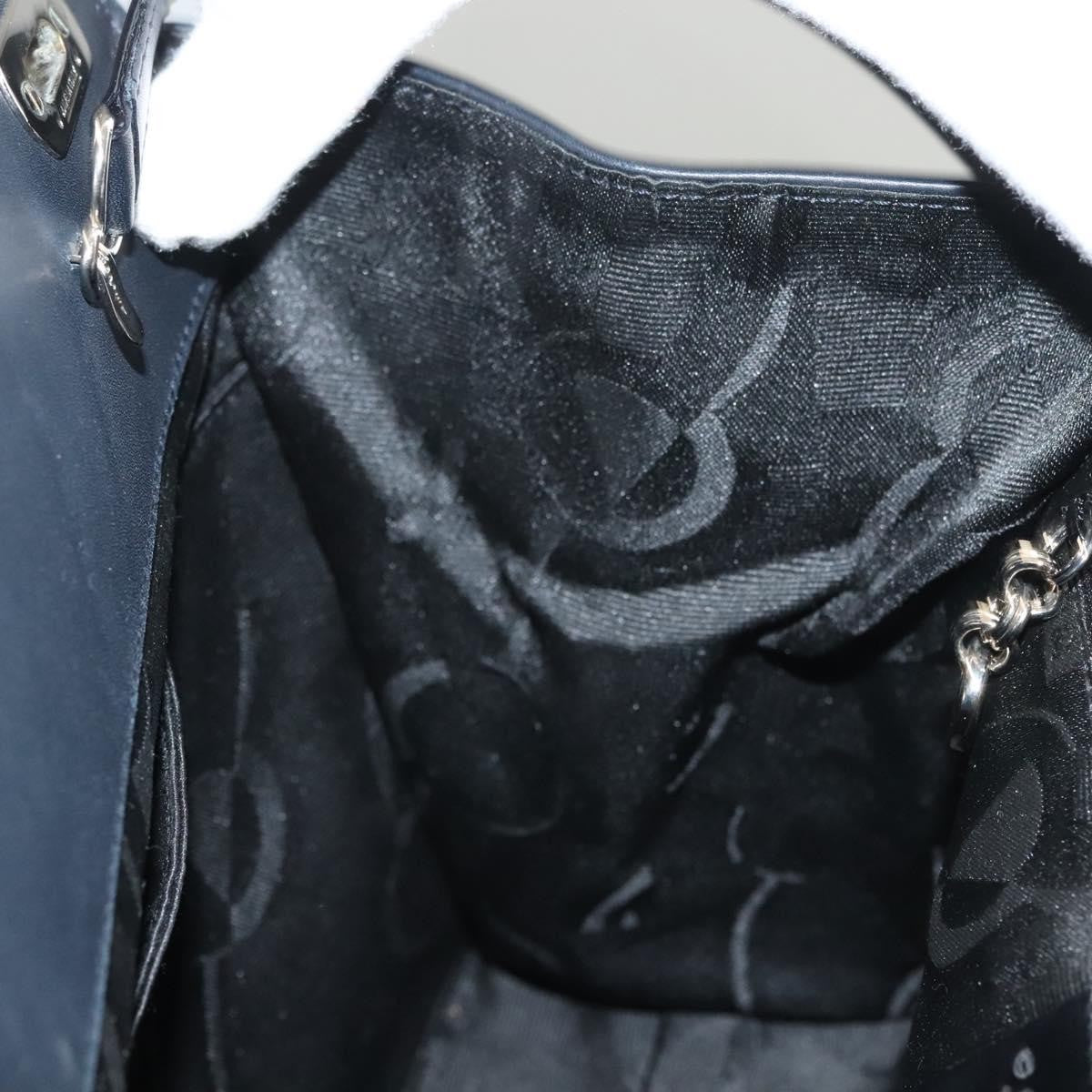 Salvatore Ferragamo Soft W Tote Leather Black Leather Tote Bag Bag (Pre-Owned)