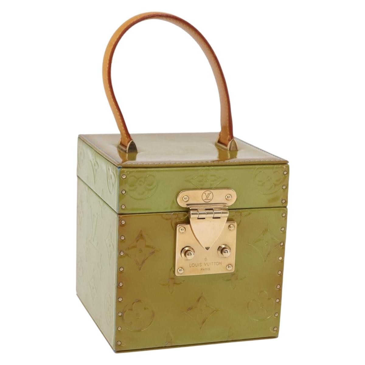 Louis Vuitton Bleecker Box Bag Monogram Vernis Green Patent_Leather Clutche & Pouche Bag (Pre-Owned)