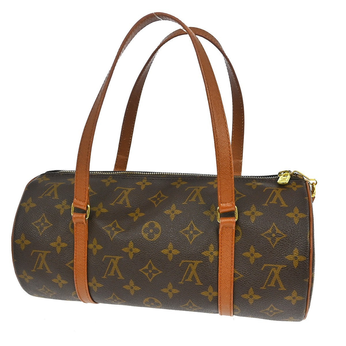 Louis Vuitton Papillon Handbag Monogram Canvas Brown Canvas Handbag (Pre-Owned)