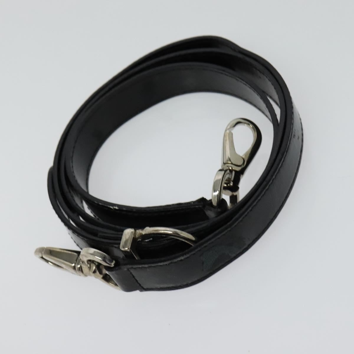 Salvatore Ferragamo Gancini Handbag Patent Leather Black Patent_Leather Handbag (Pre-Owned)
