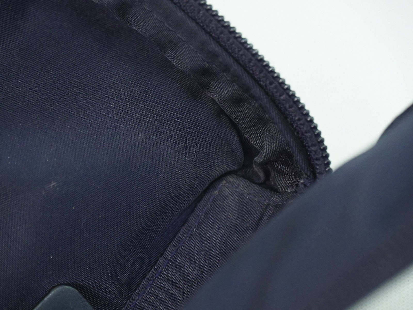 Christian Dior Saddle Zip Pouch Diorissimo Canvas Navy Canvas Clutche & Pouche Bag (Pre-Owned)