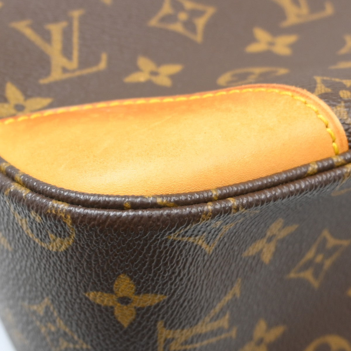 Louis Vuitton Boulogne Handbag Monogram Canvas Brown Canvas Shoulder Bag Bag (Pre-Owned)