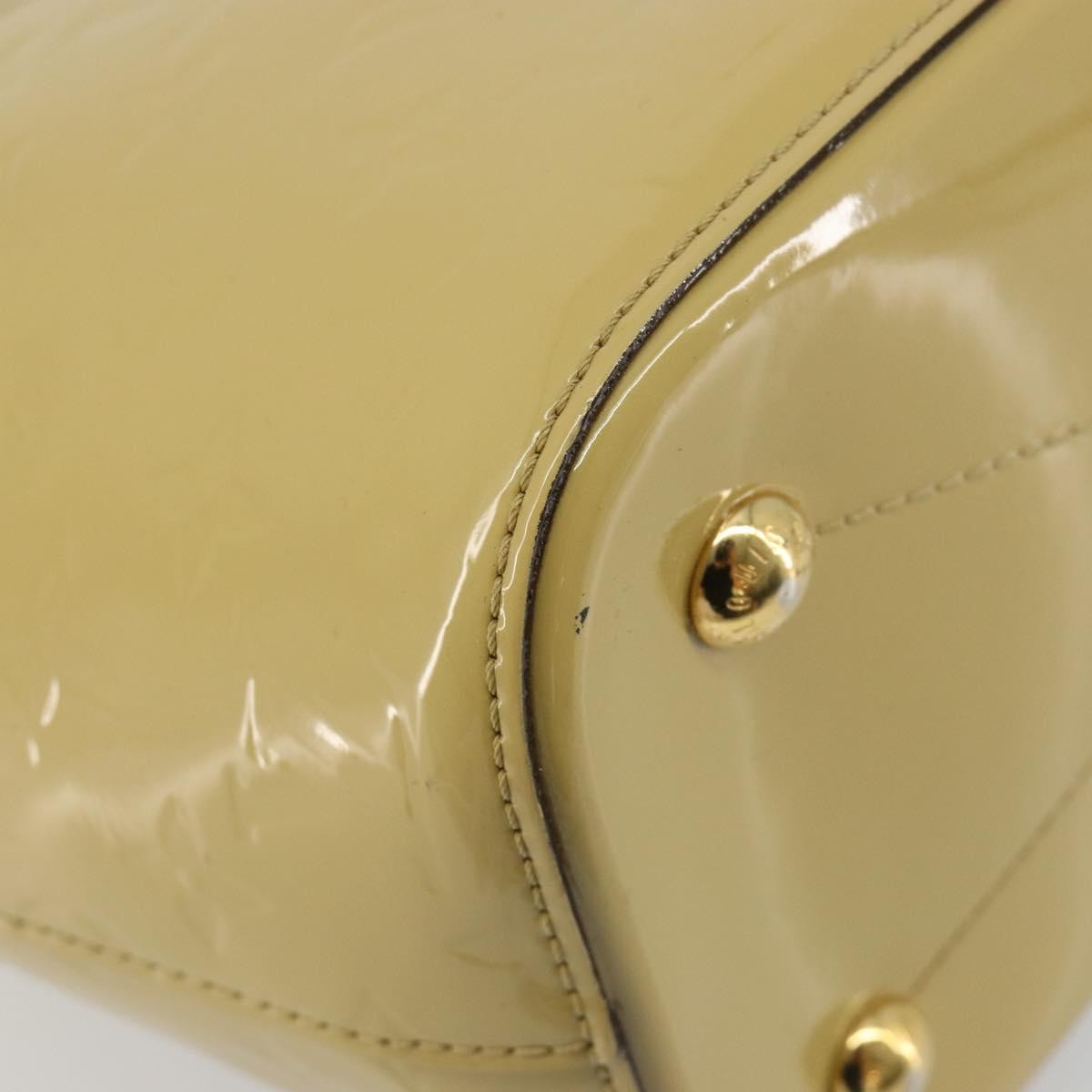 Louis Vuitton Montebello Handbag Monogram Vernis Beige Patent_Leather Handbag (Pre-Owned)