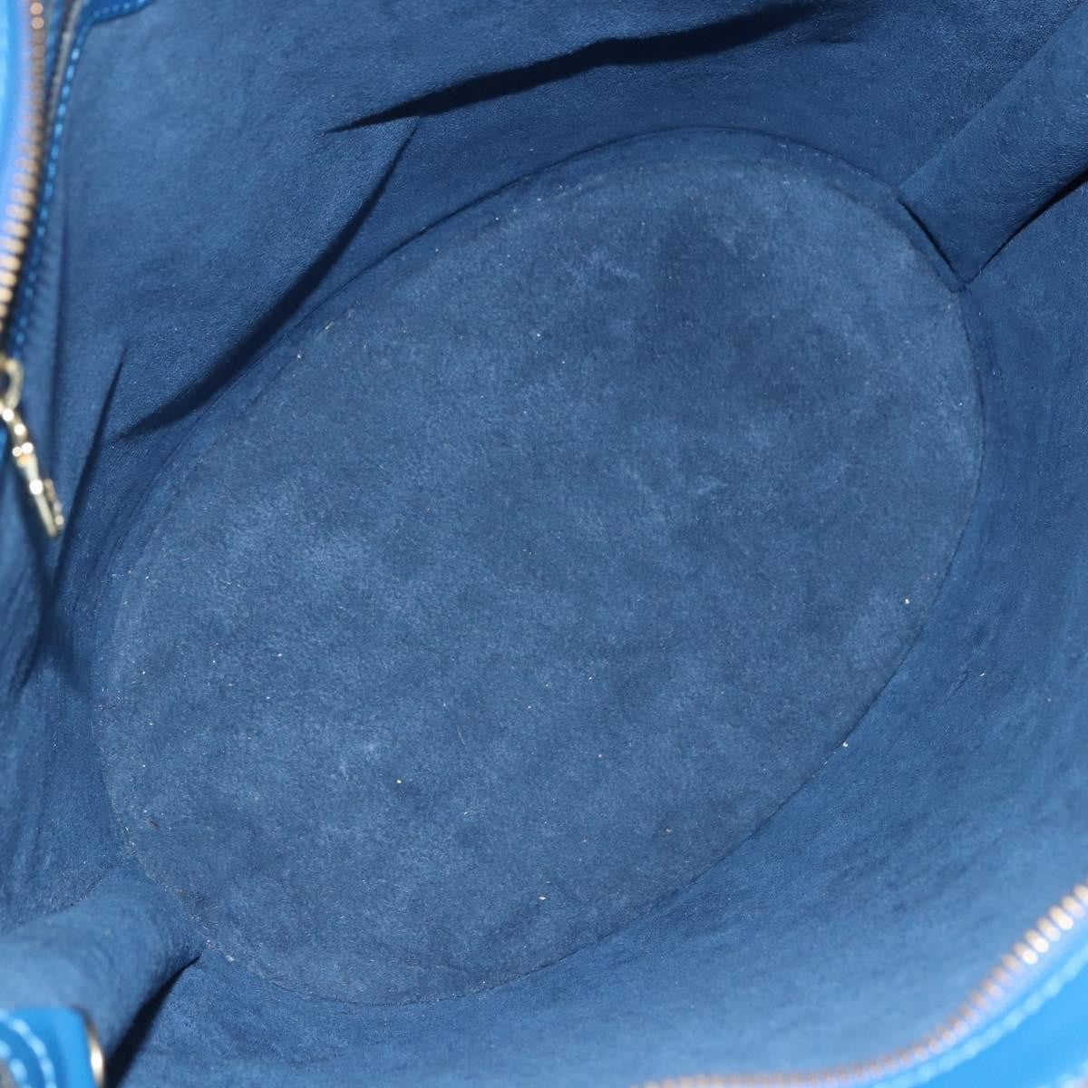 Louis Vuitton Saint Jacques Handbag Epi Leather Blue Leather Shoulder Bag Bag (Pre-Owned)