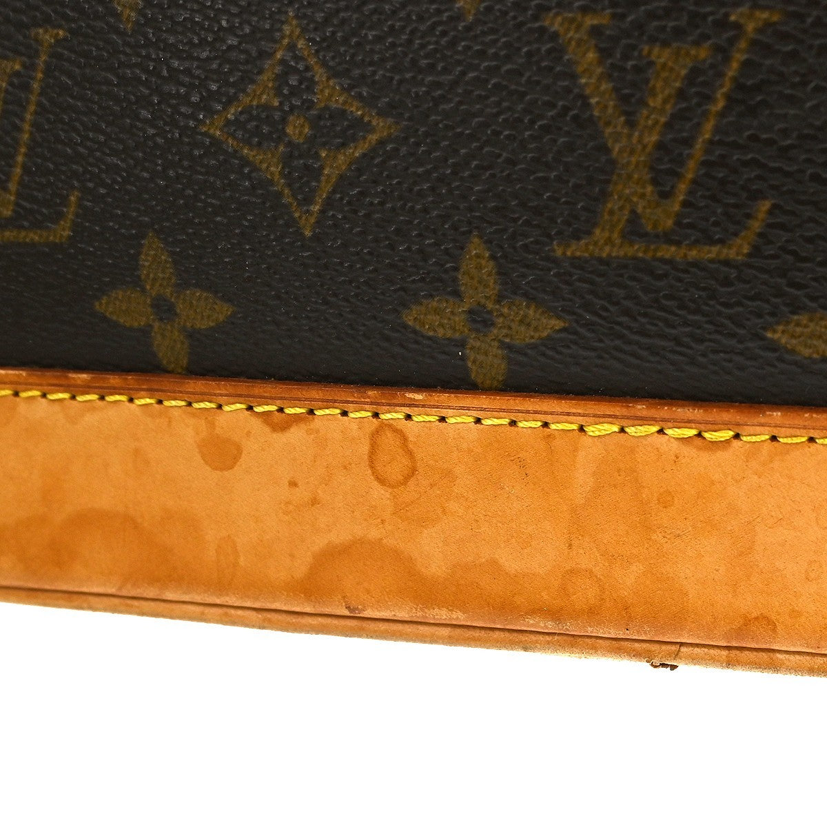 Louis Vuitton Alma Handbag Monogram Canvas Brown Canvas Handbag (Pre-Owned)