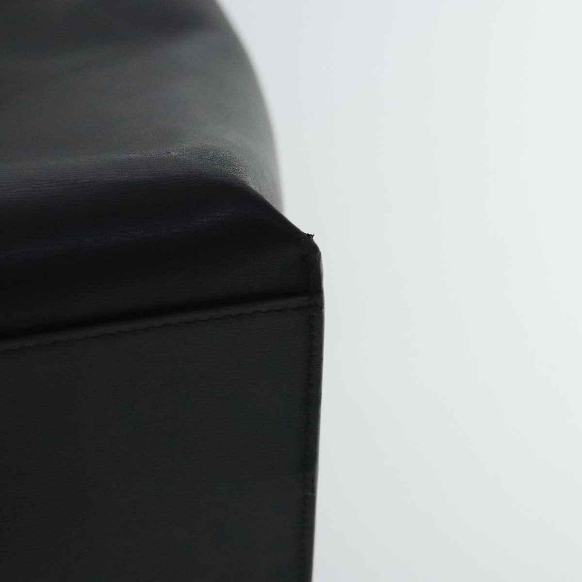 Saint Laurent Shopper Tote Leather Black Leather Tote Bag Bag (Pre-Owned)