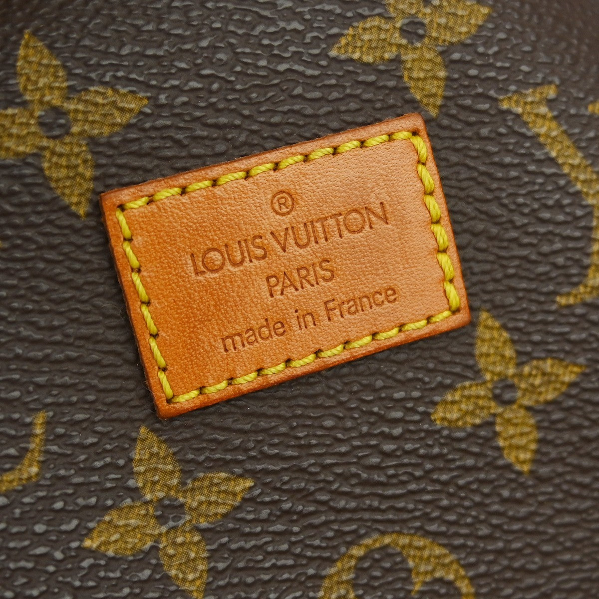 Louis Vuitton Saumur Handbag Monogram Canvas Brown Canvas Shoulder Bag Bag (Pre-Owned)