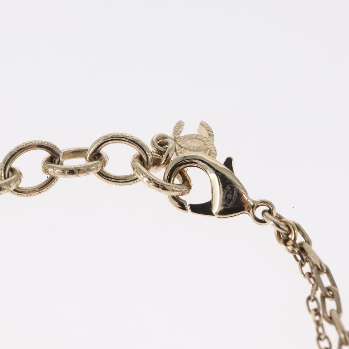 Chanel I Love Chanel Bracelet Metal With Resin Gold Metal Bracelet Jewelry (Pre-Owned)