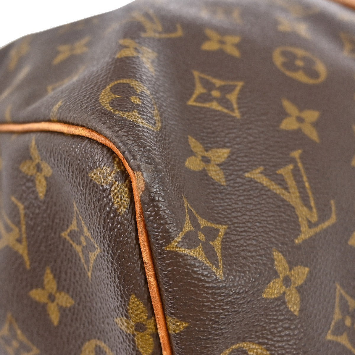 Louis Vuitton Keepall Bag Monogram Canvas Brown Canvas Travel Bag Bag (Pre-Owned)