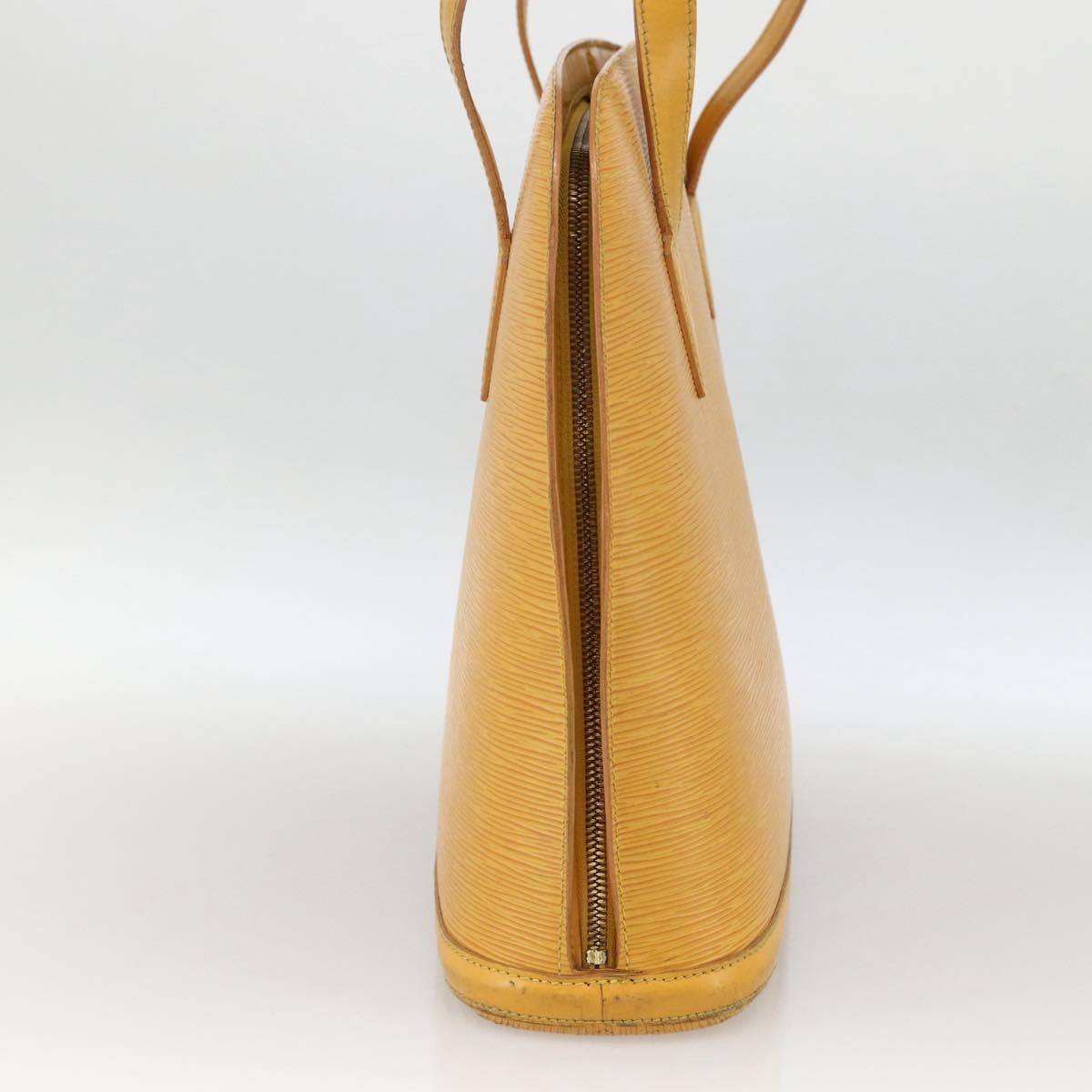 Louis Vuitton Lussac Handbag Epi Leather Yellow Leather Shoulder Bag Bag (Pre-Owned)