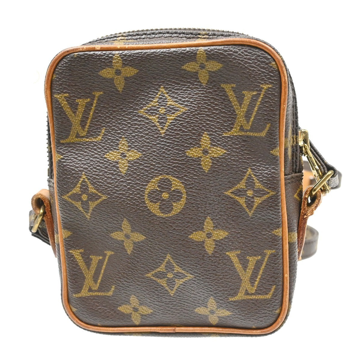 Louis Vuitton Danube Handbag Monogram Canvas Brown Canvas Shoulder Bag Bag (Pre-Owned)