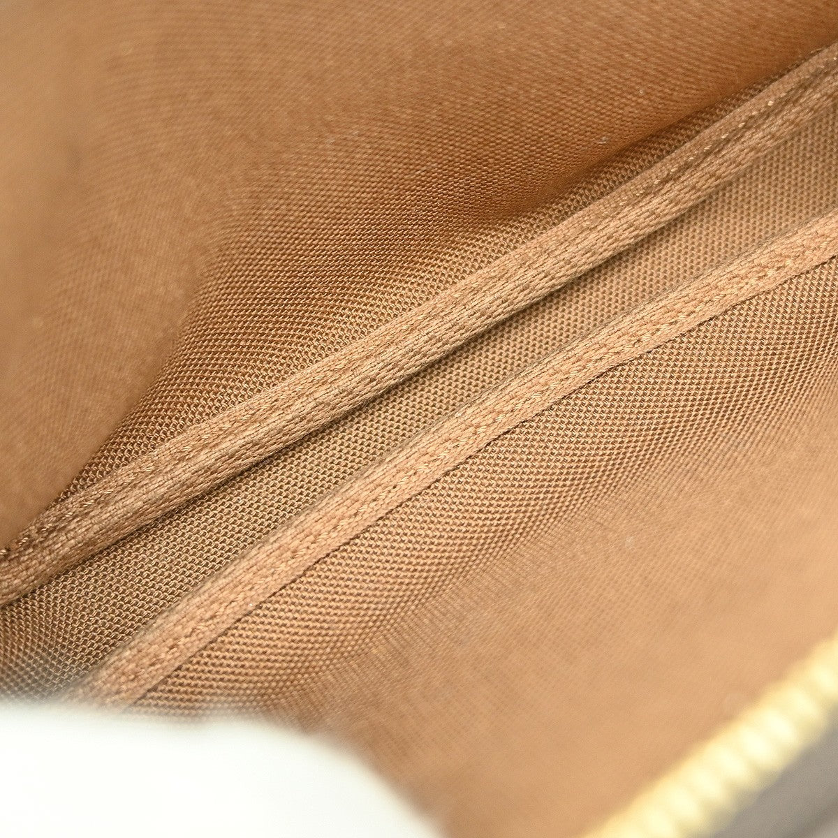Louis Vuitton Mini Pochette Accessoires Canvas Brown Canvas Clutche & Pouche Bag (Pre-Owned)