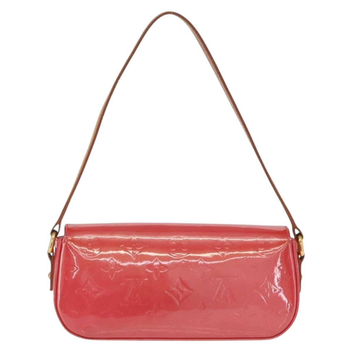 Louis Vuitton Malibu Street Handbag Monogram Vernis Red Patent_Leather Handbag (Pre-Owned)