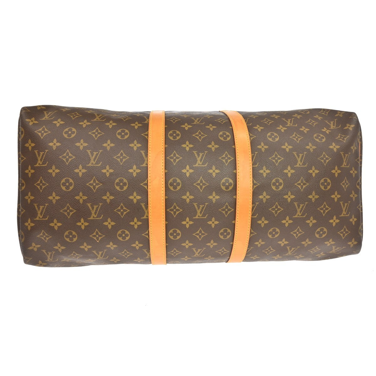Louis Vuitton Keepall Bag Monogram Canvas Brown Canvas Travel Bag Bag (Pre-Owned)