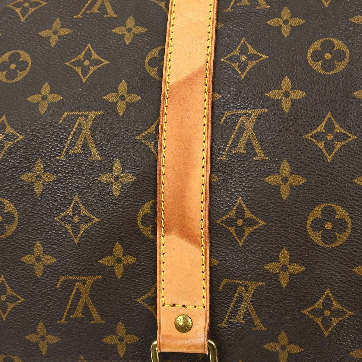Louis Vuitton Keepall Bag Monogram Canvas Brown Canvas Travel Bag Bag (Pre-Owned)