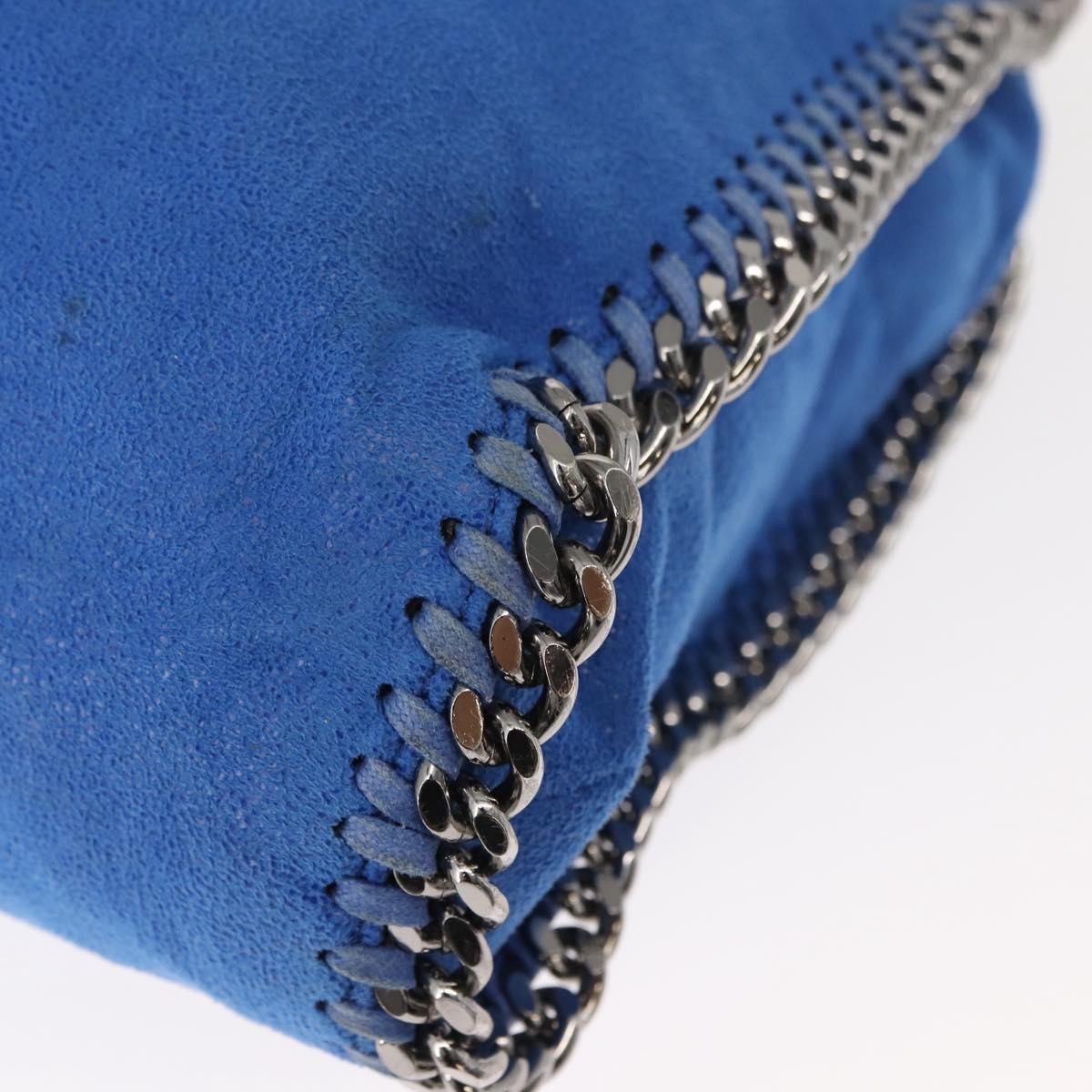 Stella Mccartney Falabella Tote Shaggy Deer Blue Polyester Tote Bag Bag (Pre-Owned)