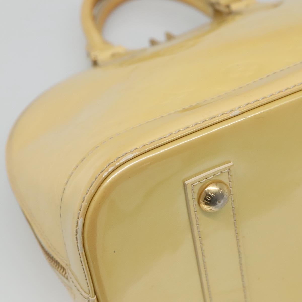 Louis Vuitton Alma Handbag Patent Leather Yellow Patent_Leather Handbag (Pre-Owned)