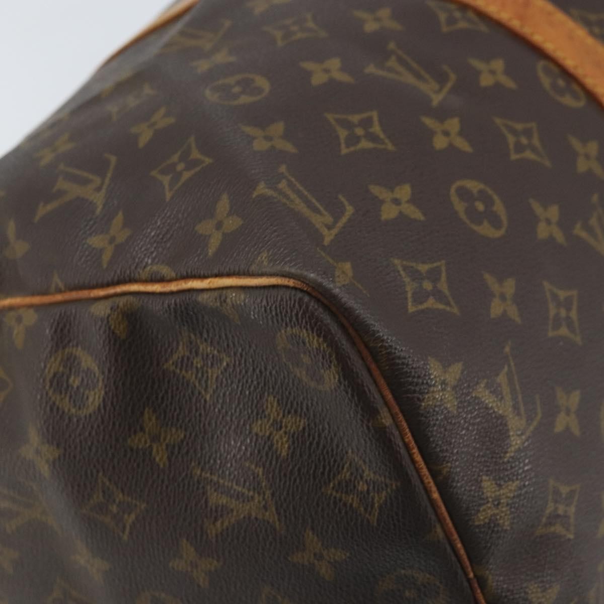 Louis Vuitton Keepall Bag Monogram Canvas Brown Canvas Travel Bag Bag (Pre-Owned)