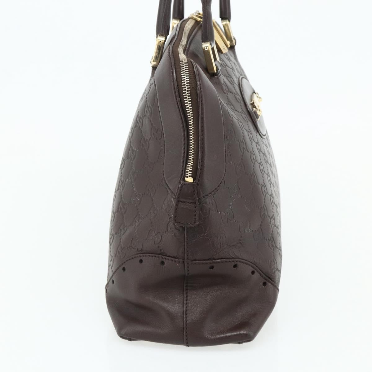 Gucci Guccissima Shoulder Bag Brown Canvas Handbag (Pre-Owned)