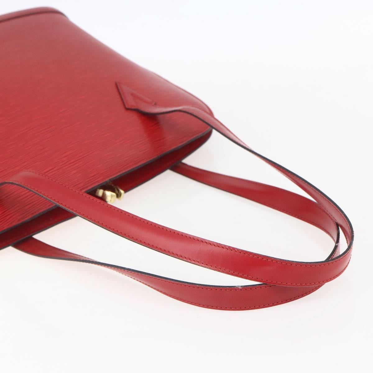 Louis Vuitton Lussac Handbag Epi Leather Red Leather Shoulder Bag Bag (Pre-Owned)