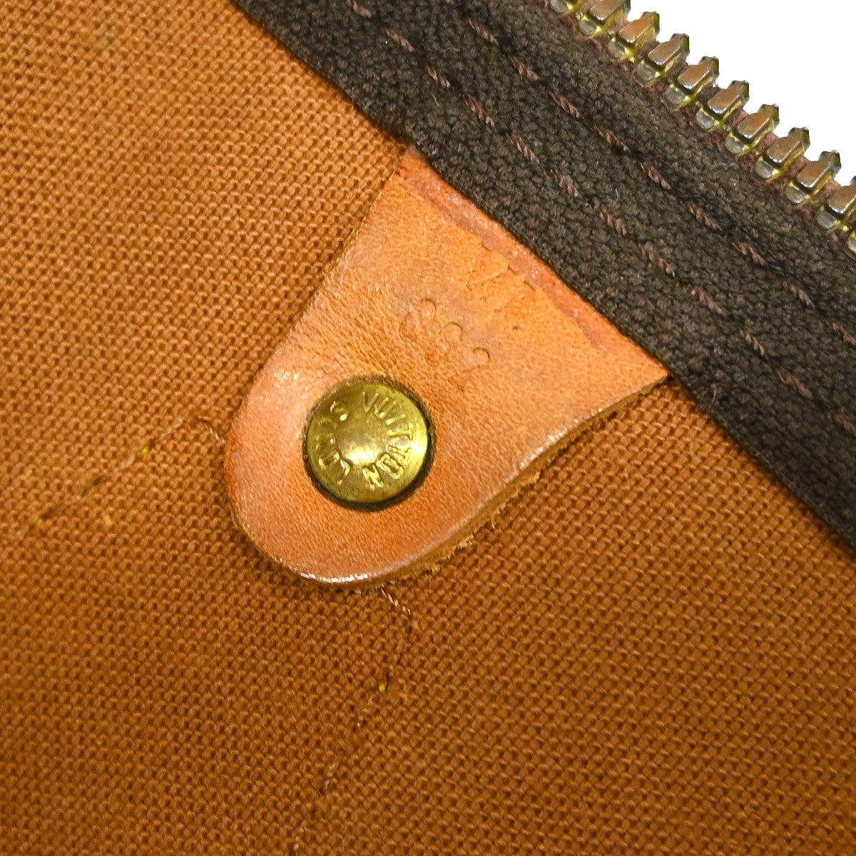 Louis Vuitton Speedy Handbag Monogram Canvas Brown Canvas Handbag (Pre-Owned)