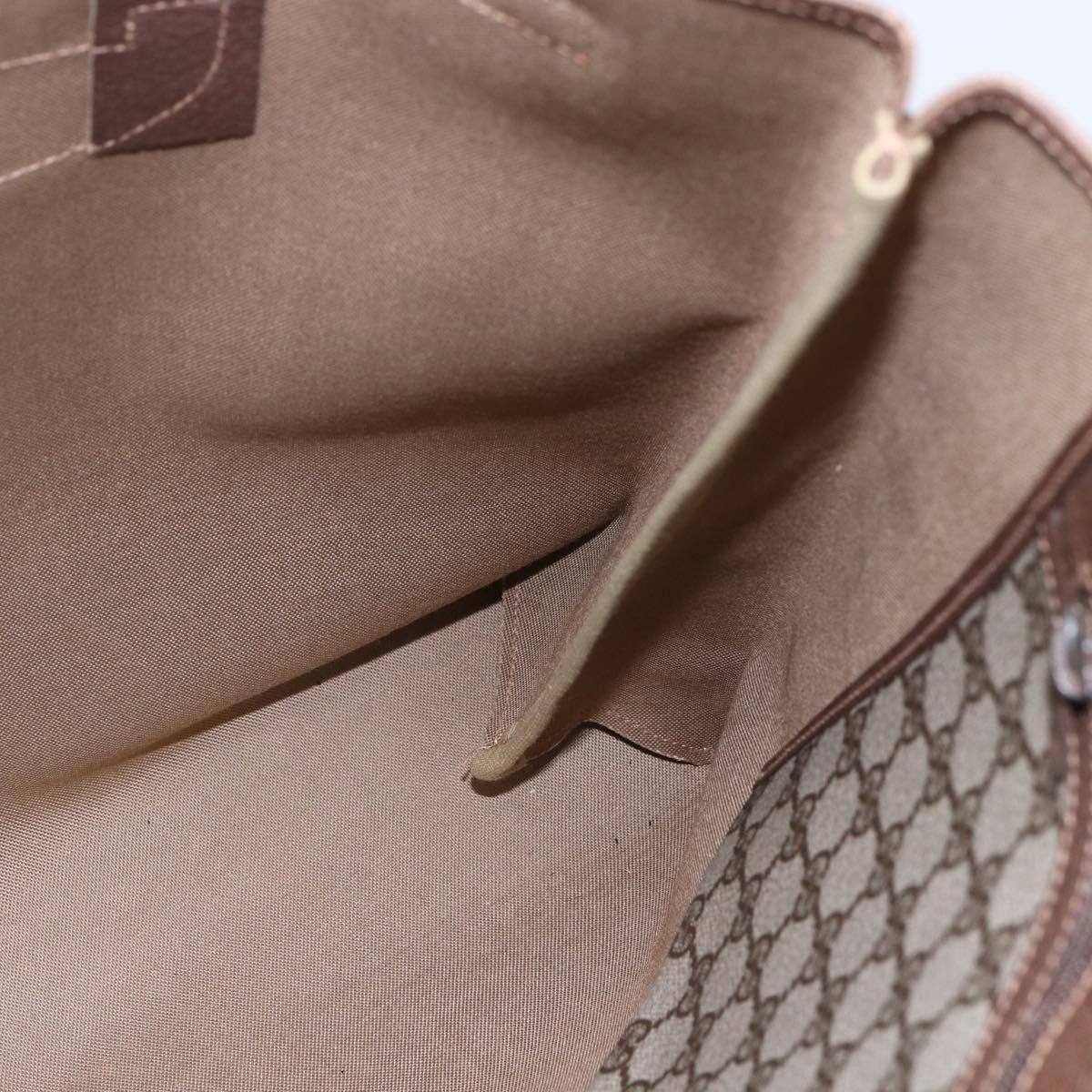 Gucci Vintage Tote Gg Canvas Beige Pvc Tote Bag Bag (Pre-Owned)