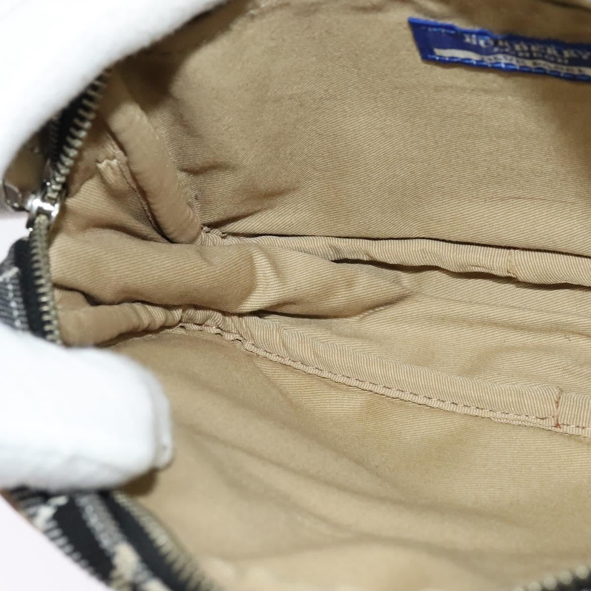 Burberry Waist Bag Vintage Check Canvas Blue Canvas Shoulder Bag Bag (Pre-Owned)