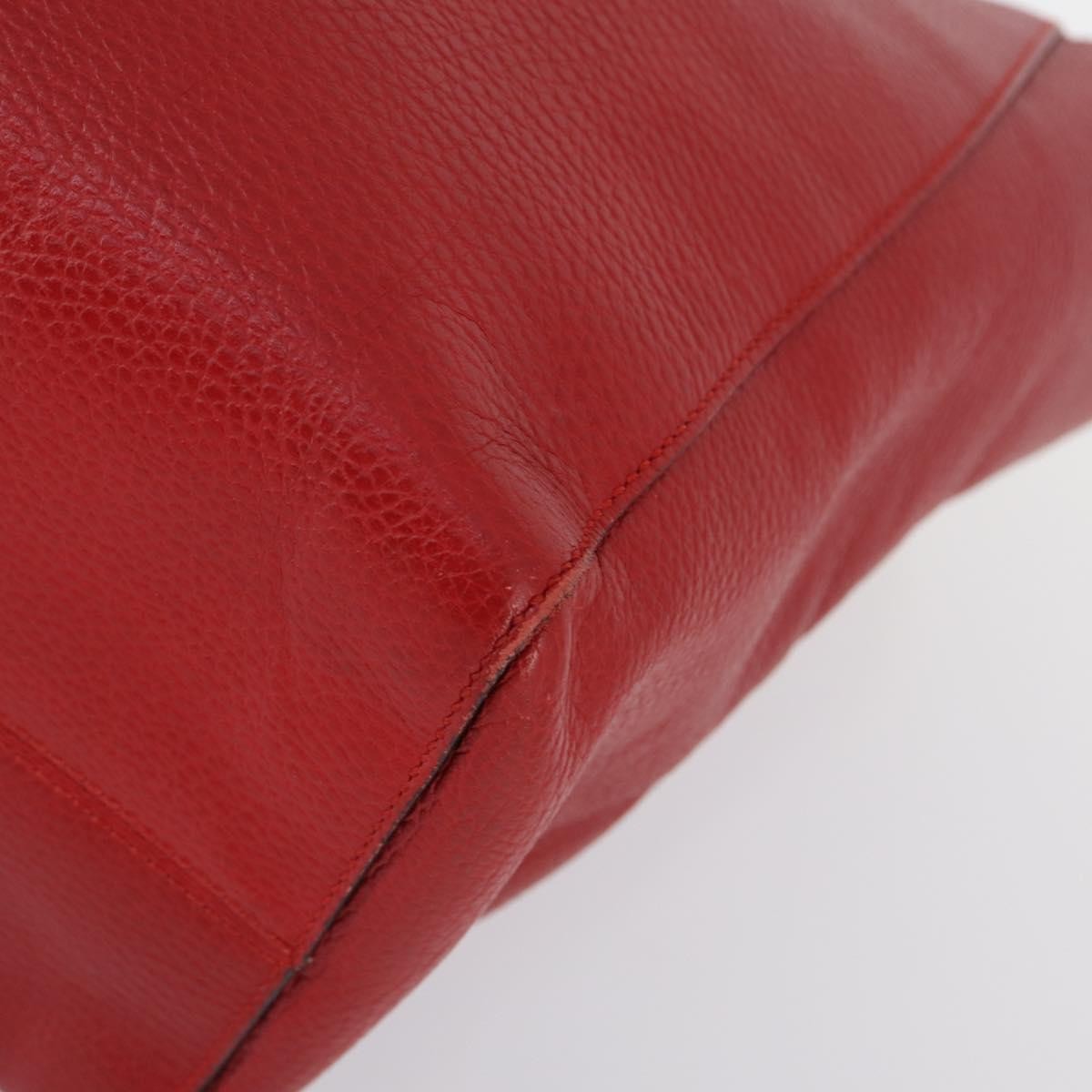 Gucci Swing Tote Leather Red Leather Bag (Pre-Owned)