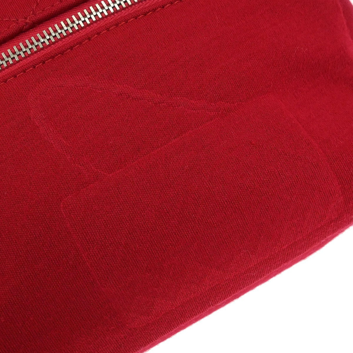 Chanel Vintage Chain Shoulder Bag Cotton Red Cotton Shoulder Bag Bag (Pre-Owned)