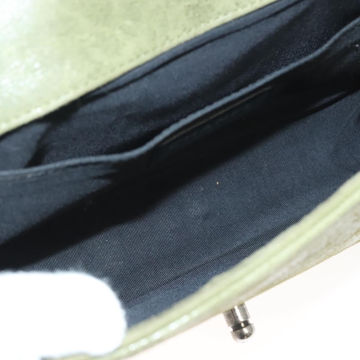 Chanel Celtic Boy Flap Bag Suede Green Suede Shoulder Bag Bag (Pre-Owned)
