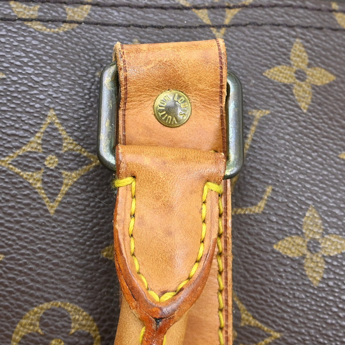Louis Vuitton Keepall Bandouliere Bag Monogram Canvas Brown Canvas Travel Bag Bag (Pre-Owned)