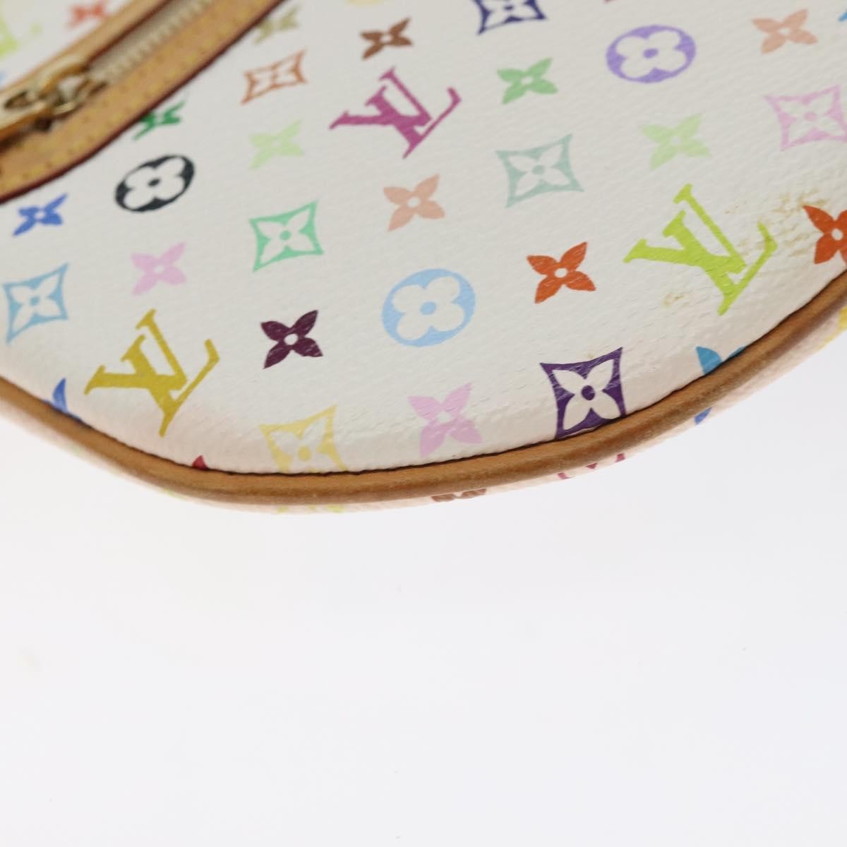 Louis Vuitton Pochette Gm Monogram Multicolor White Canvas Clutche & Pouche Bag (Pre-Owned)