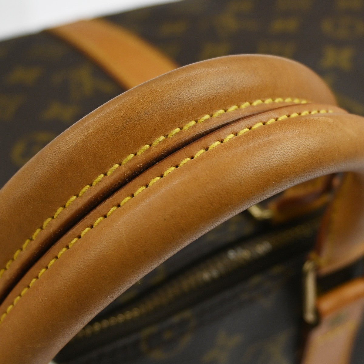 Louis Vuitton Keepall Bag Monogram Canvas Brown Canvas Travel Bag Bag (Pre-Owned)