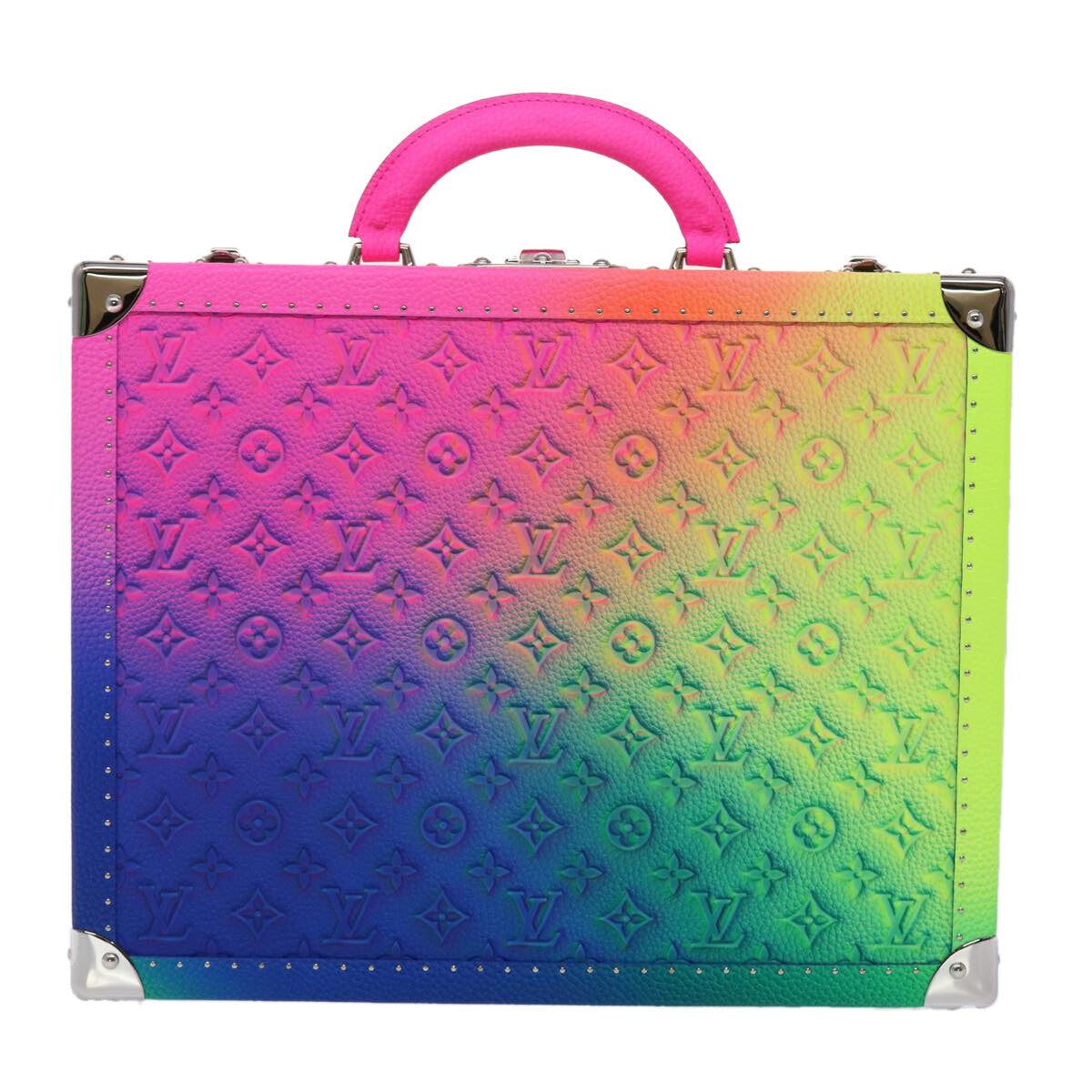 Louis Vuitton Cotteville Trunk Limited Edition Illusion Monogram Taurillon Leather Multicolour Pvc Bag (Pre-Owned)