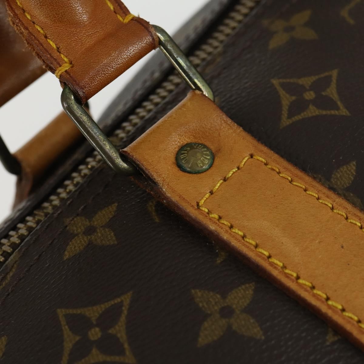 Louis Vuitton Keepall Bag Monogram Canvas Brown Canvas Travel Bag Bag (Pre-Owned)
