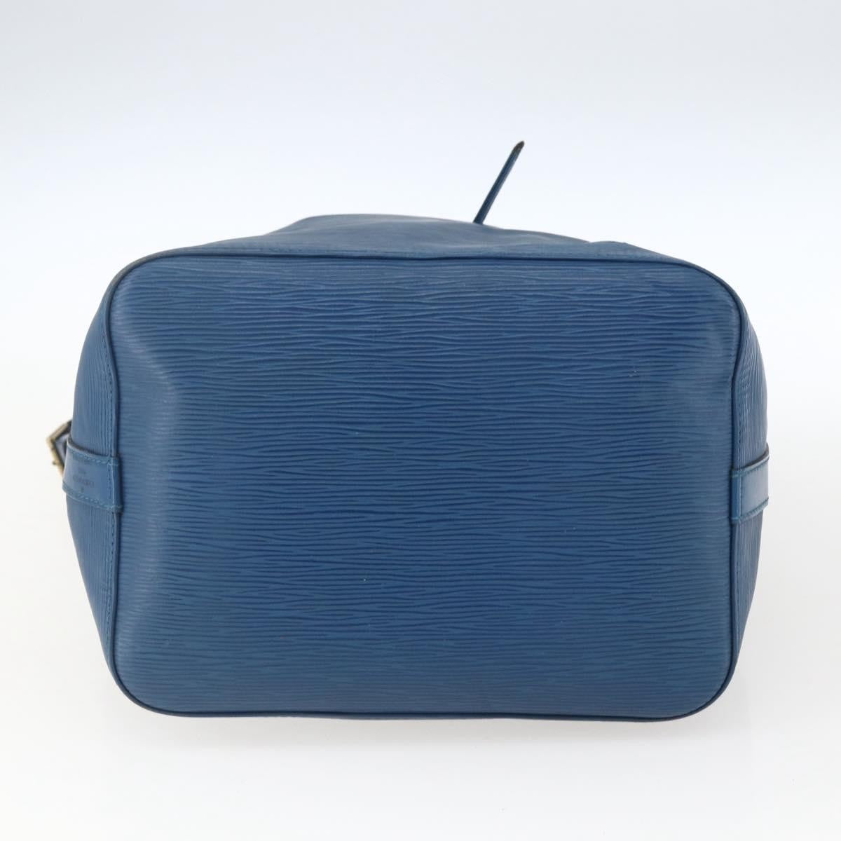 Louis Vuitton Petit Noe Handbag Epi Leather Blue Leather Shoulder Bag Bag (Pre-Owned)