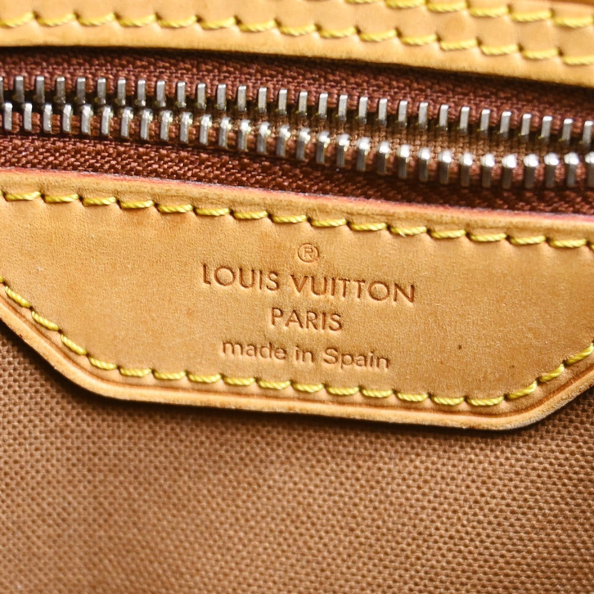 Louis Vuitton Batignolles Handbag Monogram Canvas Brown Canvas Tote Bag Bag (Pre-Owned)