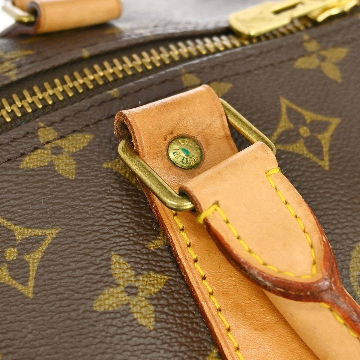 Louis Vuitton Keepall Bag Monogram Canvas Brown Canvas Travel Bag Bag (Pre-Owned)