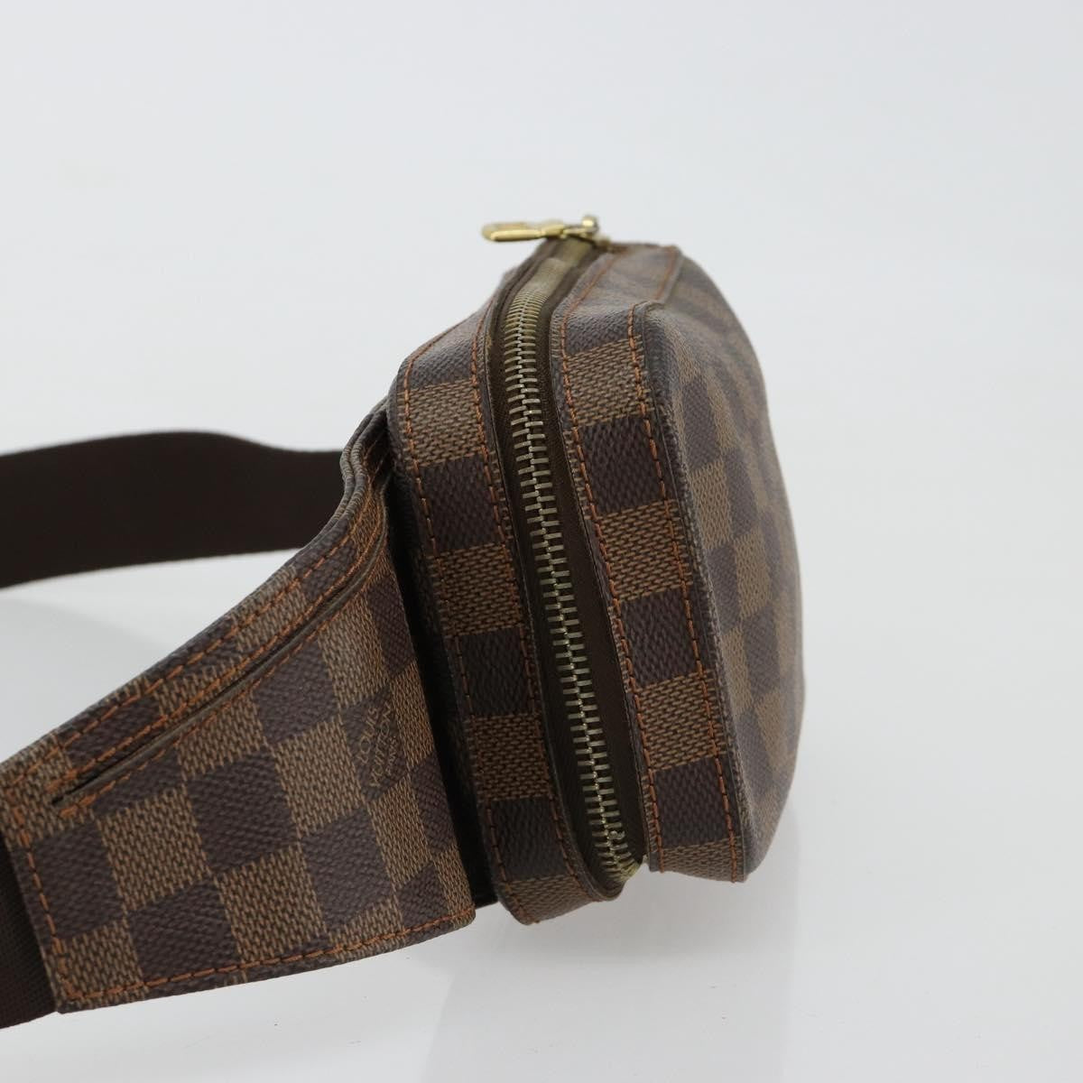 Louis Vuitton Geronimos Waist Bag Damier Brown Canvas Shoulder Bag Bag (Pre-Owned)